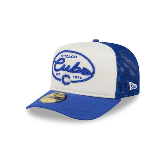 Chicago Cubs Chrome 59FIFTY Fitted Trucker Hat - New Era Cap