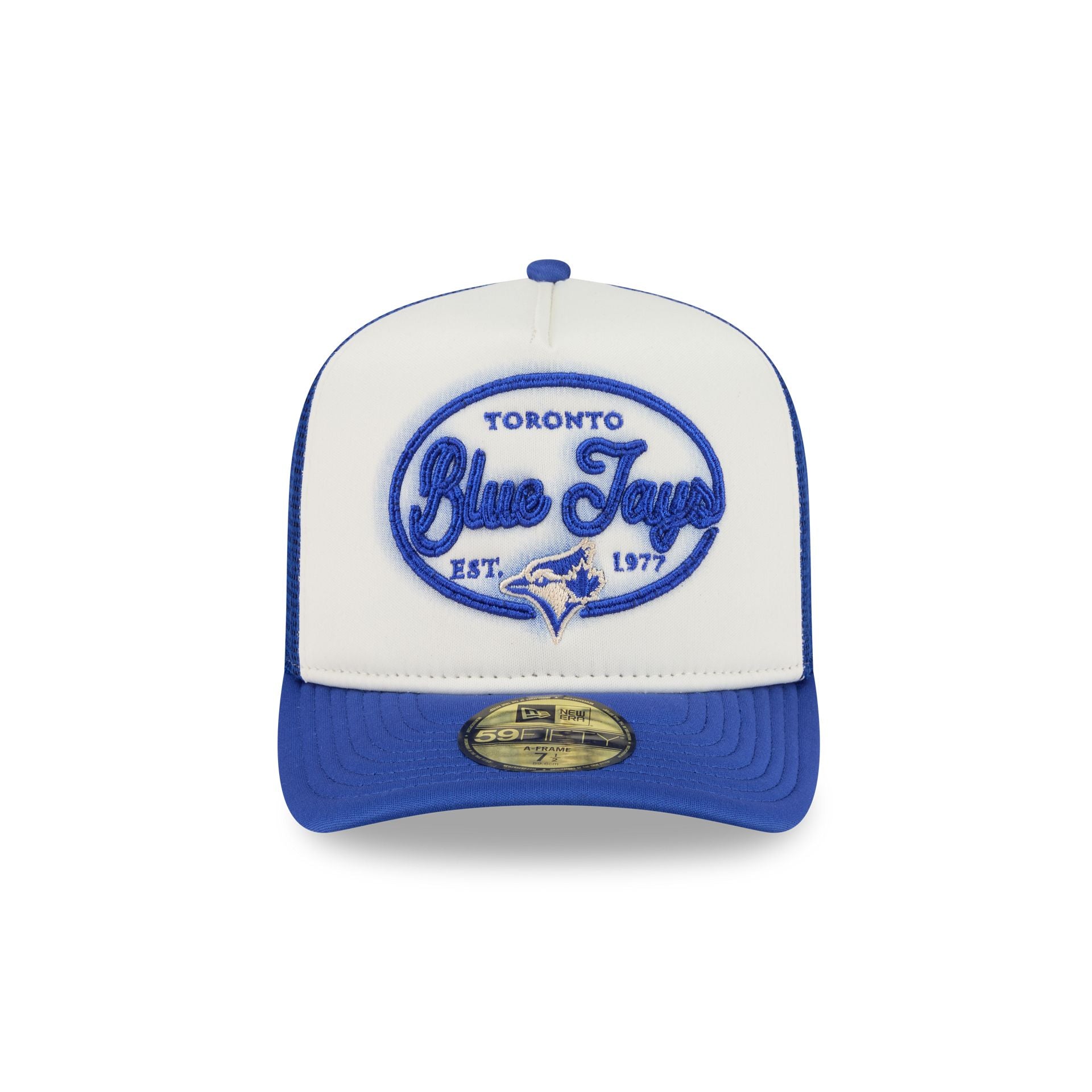 Toronto Blue Jays Chrome 59FIFTY Fitted Trucker Hat