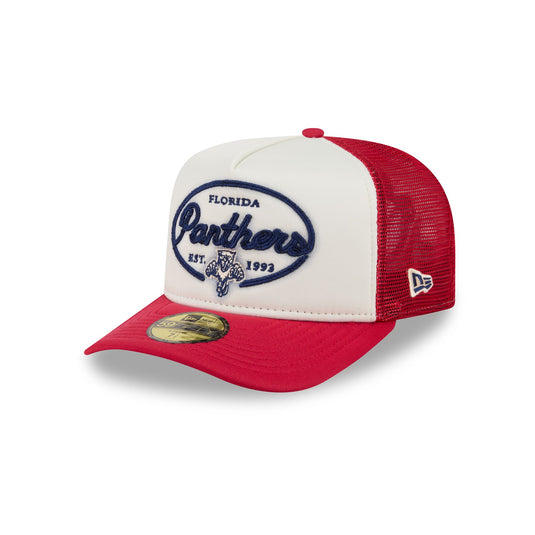 Florida Panthers Chrome 59FIFTY Fitted Trucker Hat - New Era Cap