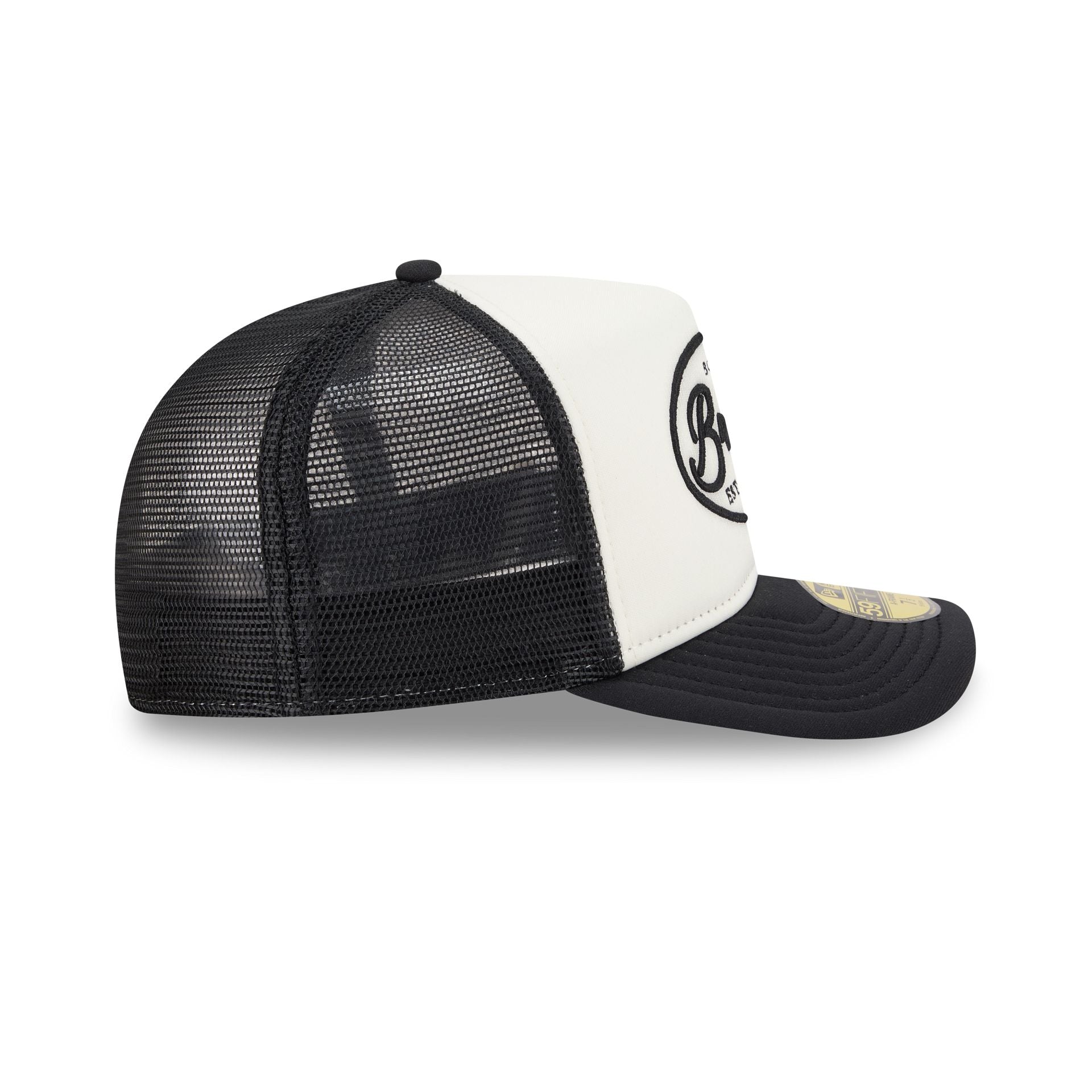 Boston Bruins Chrome 59FIFTY Fitted Trucker Hat
