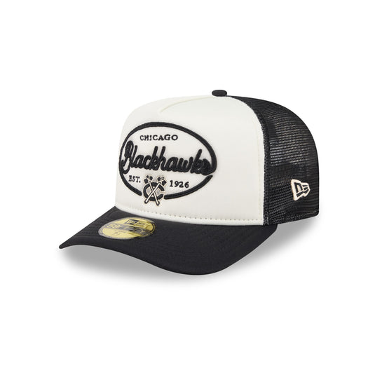 Chicago Blackhawks Chrome 59FIFTY Fitted Trucker Hat - New Era Cap