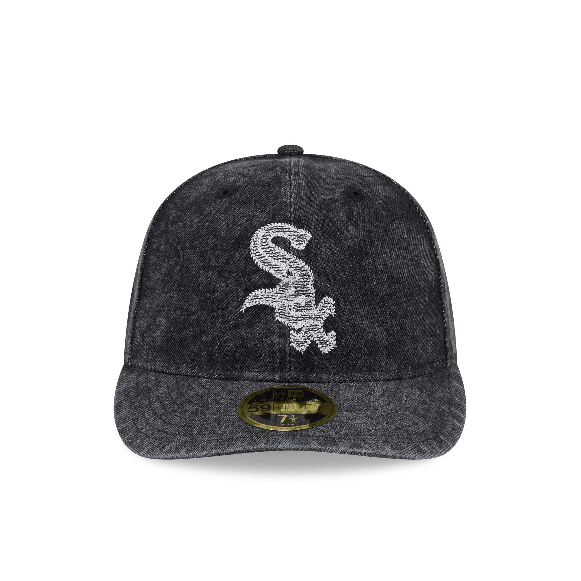 Chicago White Sox Black Denim Low Profile 59FIFTY Fitted Hat