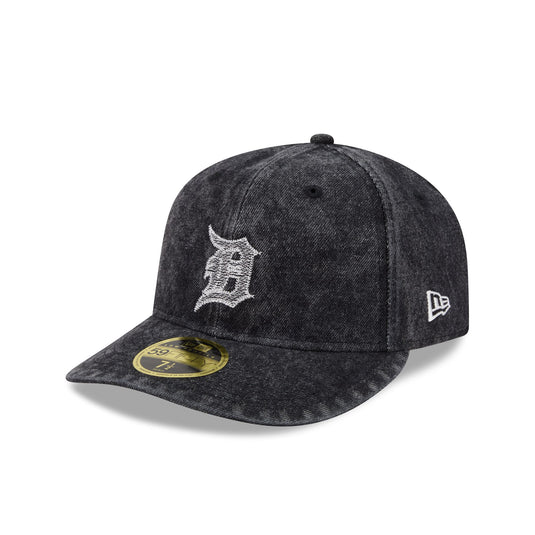 Detroit Tigers Black Denim Low Profile 59FIFTY Fitted Hat - New Era Cap