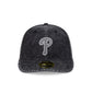Philadelphia Phillies Black Denim Low Profile 59FIFTY Fitted Hat