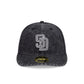 San Diego Padres Black Denim Low Profile 59FIFTY Fitted Hat