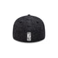 Los Angeles Lakers Black Denim Low Profile 59FIFTY Fitted Hat