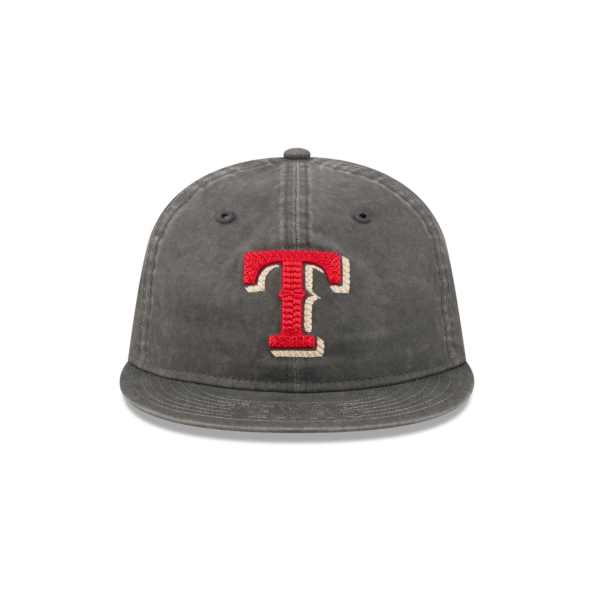 Texas Rangers Visor Stitch Retro Crown 59FIFTY Fitted Hat