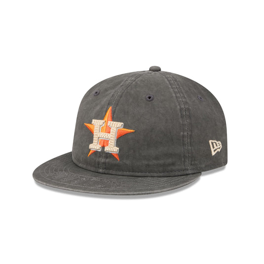 Houston Astros Visor Stitch Retro Crown 59FIFTY Fitted Hat - New Era Cap