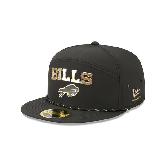 Buffalo Bills Gold Logo Rope Split Panel 59FIFTY Fitted Hat - New Era Cap