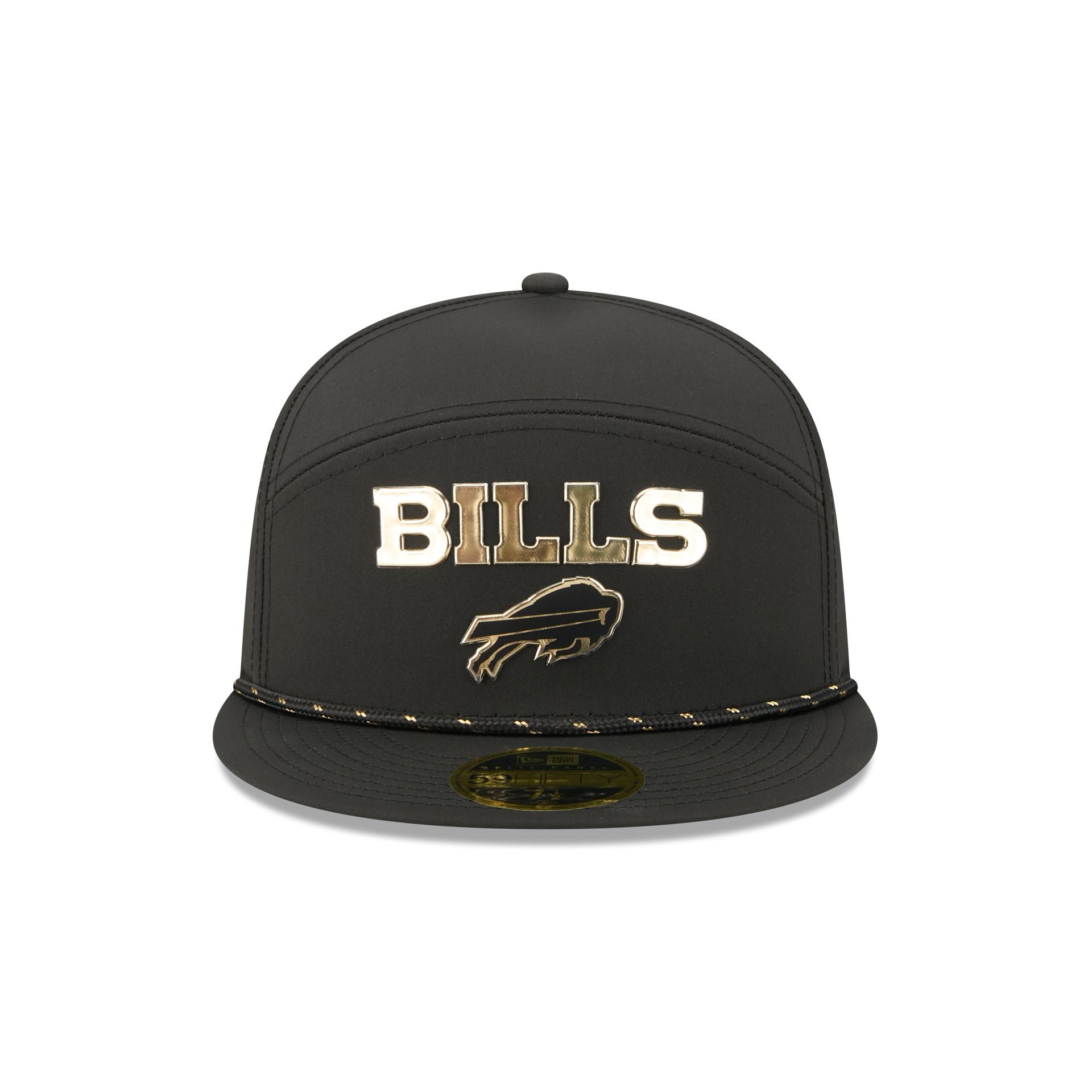 Buffalo Bills Gold Logo Rope Split Panel 59FIFTY Fitted Hat