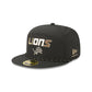 Detroit Lions Gold Logo Rope Split Panel 59FIFTY Fitted Hat