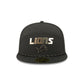 Detroit Lions Gold Logo Rope Split Panel 59FIFTY Fitted Hat