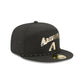Arizona Diamondbacks Gold Logo Rope Split Panel 59FIFTY Fitted Hat