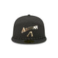 Arizona Diamondbacks Gold Logo Rope Split Panel 59FIFTY Fitted Hat