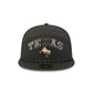 Texas Rangers Gold Logo Rope Split Panel 59FIFTY Fitted Hat