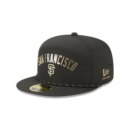 San Francisco Giants Gold Logo Rope Split Panel 59FIFTY Fitted Hat - New Era Cap