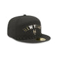 New York Mets Gold Logo Rope Split Panel 59FIFTY Fitted Hat