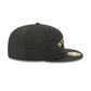 New York Mets Gold Logo Rope Split Panel 59FIFTY Fitted Hat