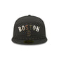 Boston Red Sox Gold Logo Rope Split Panel 59FIFTY Fitted Hat