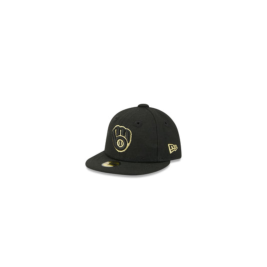 Milwaukee Brewers Gold Logo Mini 59FIFTY Fitted Hat - New Era Cap