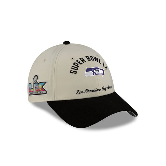 Seattle Seahawks Super Bowl LX Participation 9FORTY Stretch-Snap Hat - New Era Cap
