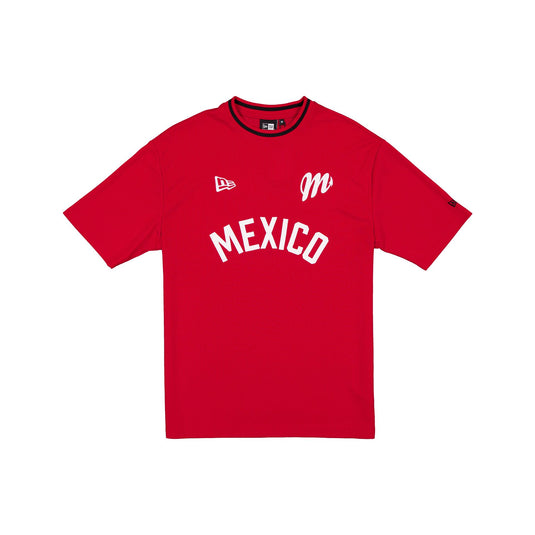 Diablos Rojos del México Premium Scarlet Ribbed T-Shirt - New Era Cap
