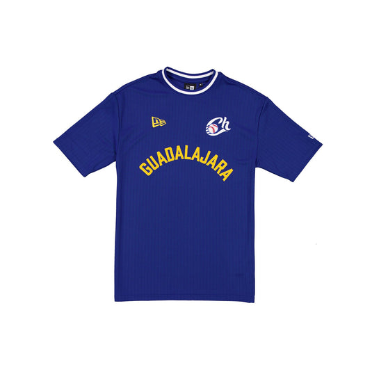 Charros de Jalisco Premium Majestic Blue Ribbed T-Shirt - New Era Cap