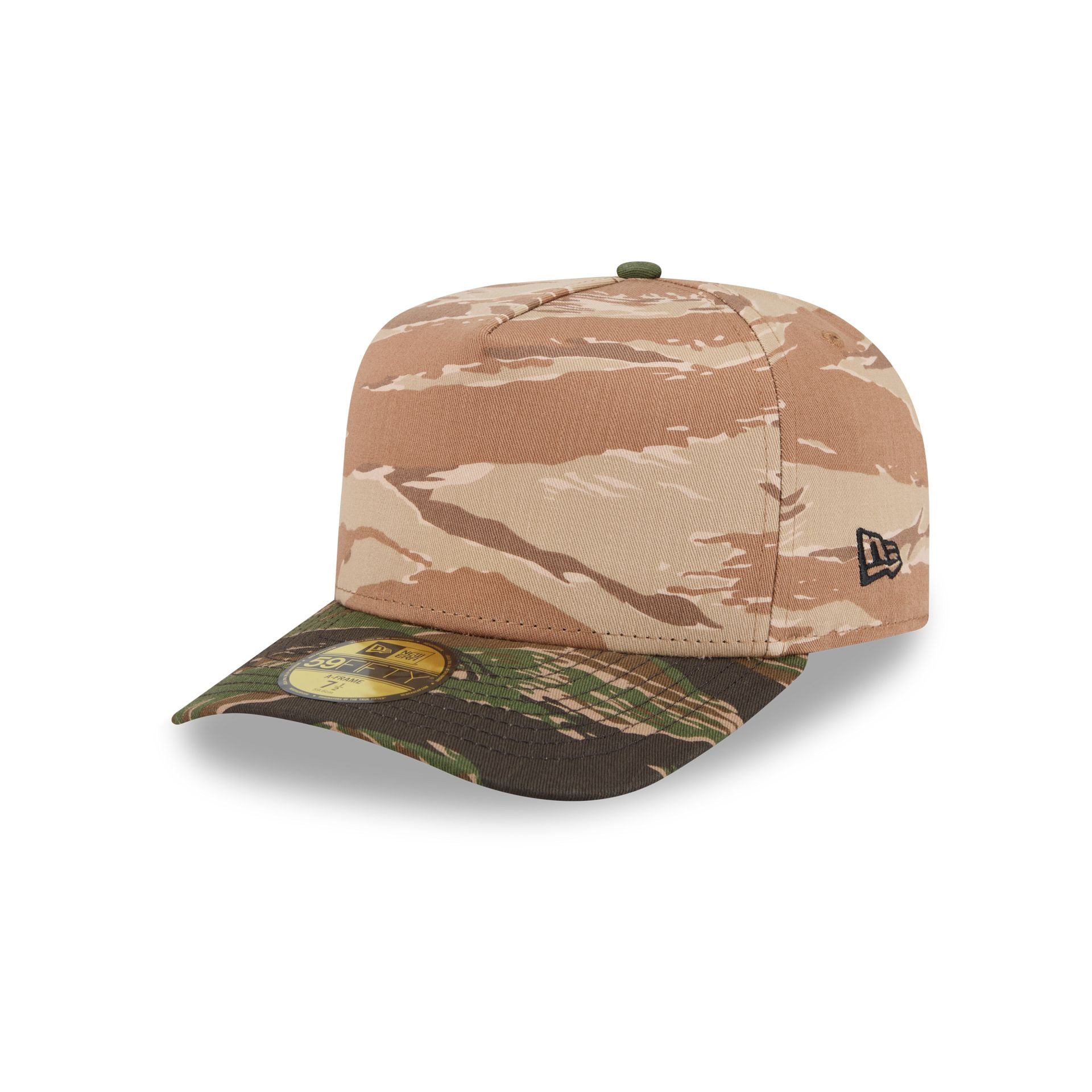 New Era Cap Silver Tier Three Looms Camo 59FIFTY A-Frame Fitted Hat