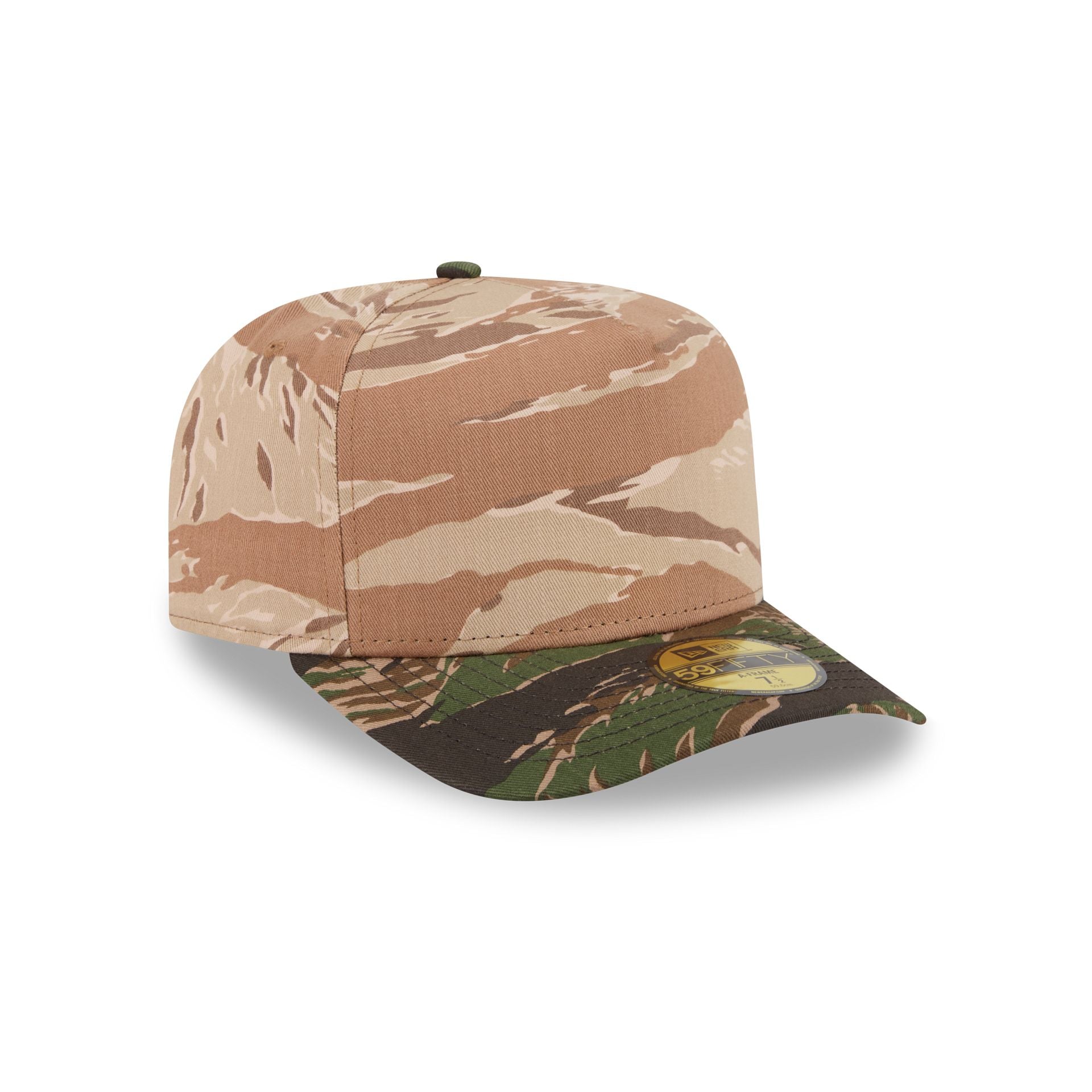 New Era Cap Silver Tier Three Looms Camo 59FIFTY A-Frame Fitted Hat