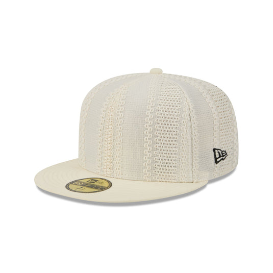 New Era Cap Black Platinum Tier Chrome White Knit 59FIFTY Fitted Hat - New Era Cap
