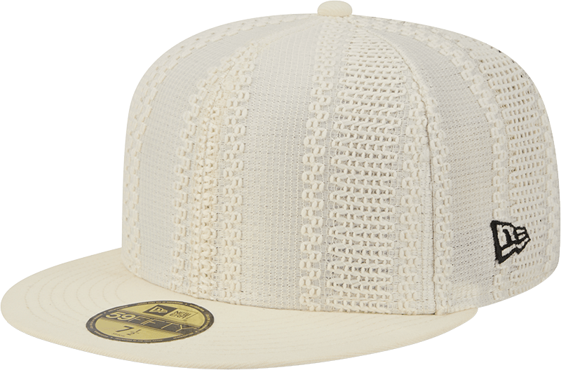 New Era Cap Black Platinum Tier Chrome White Knit 59FIFTY Fitted Hat