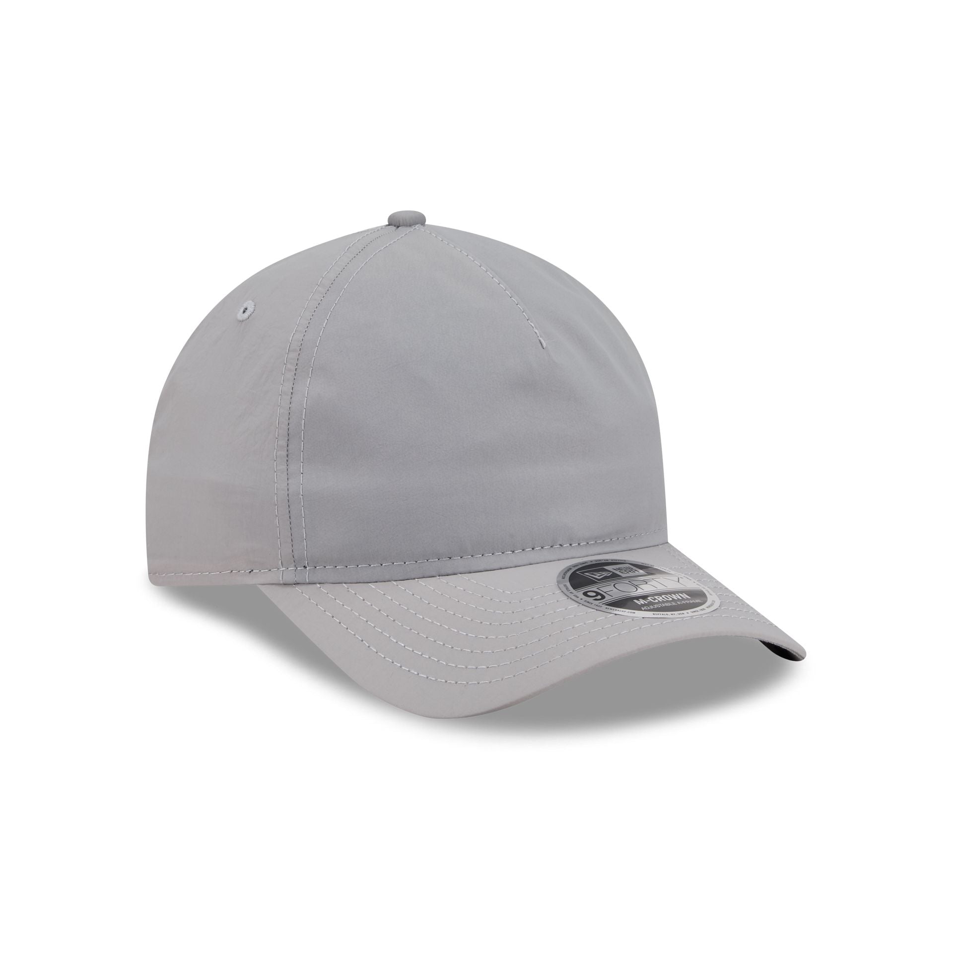 New Era Cap Black Platinum Tier Crinkle Nylon 9FORTY M-Crown A-Frame S