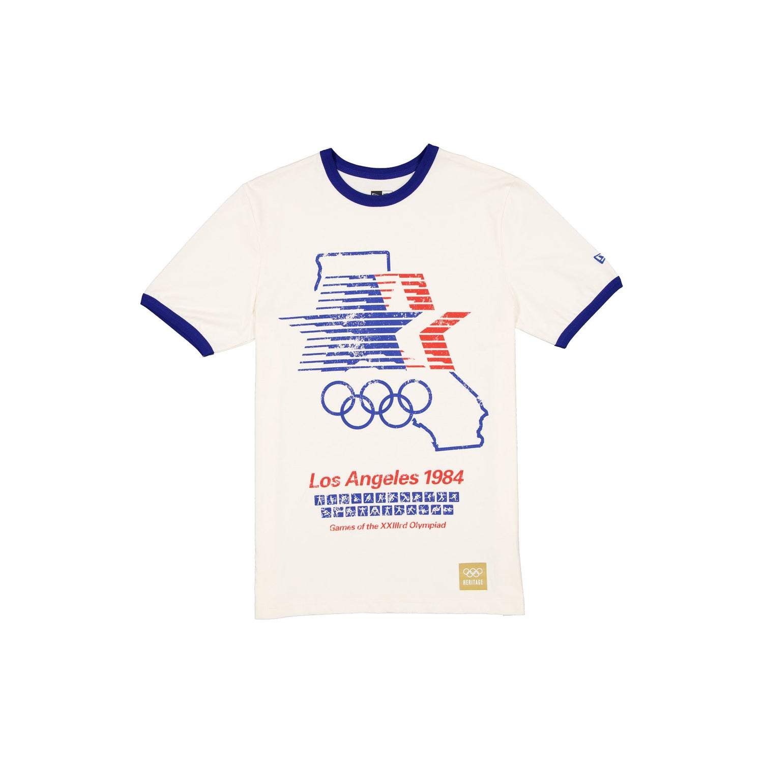 Olympic Heritage Los Angeles 1984 Olympic Games Chrome T-Shirt
