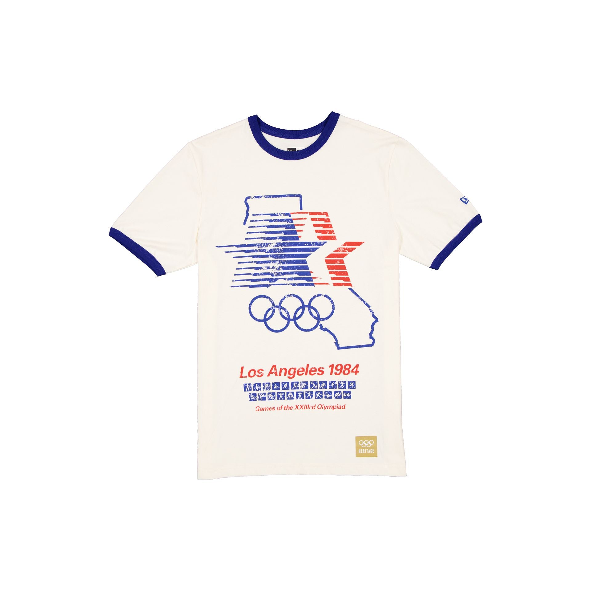 Olympic Heritage Los Angeles 1984 Olympic Games Chrome T-Shirt
