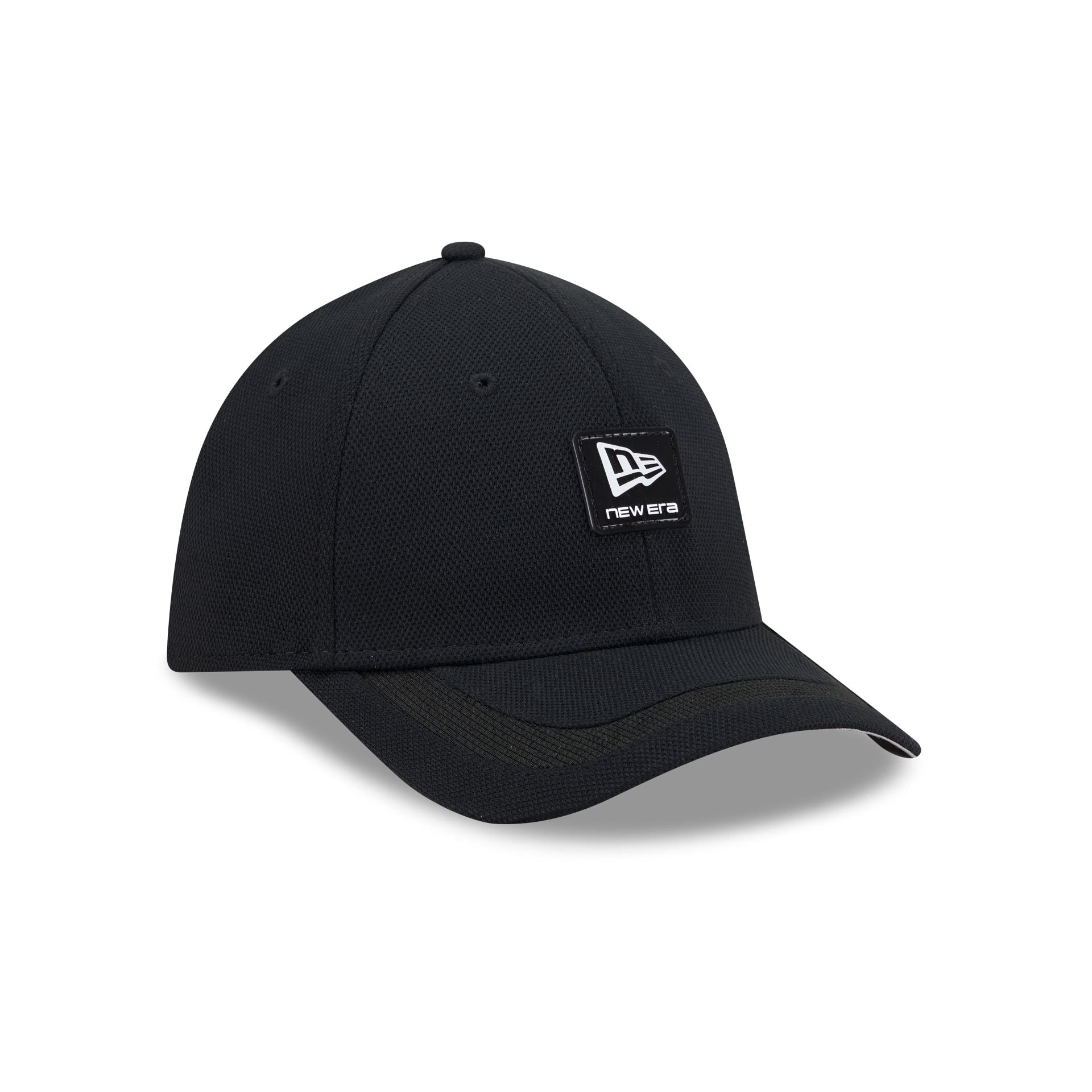 New Era Cap Black Cotton 39THIRTY M-Crown Stretch Fit Hat