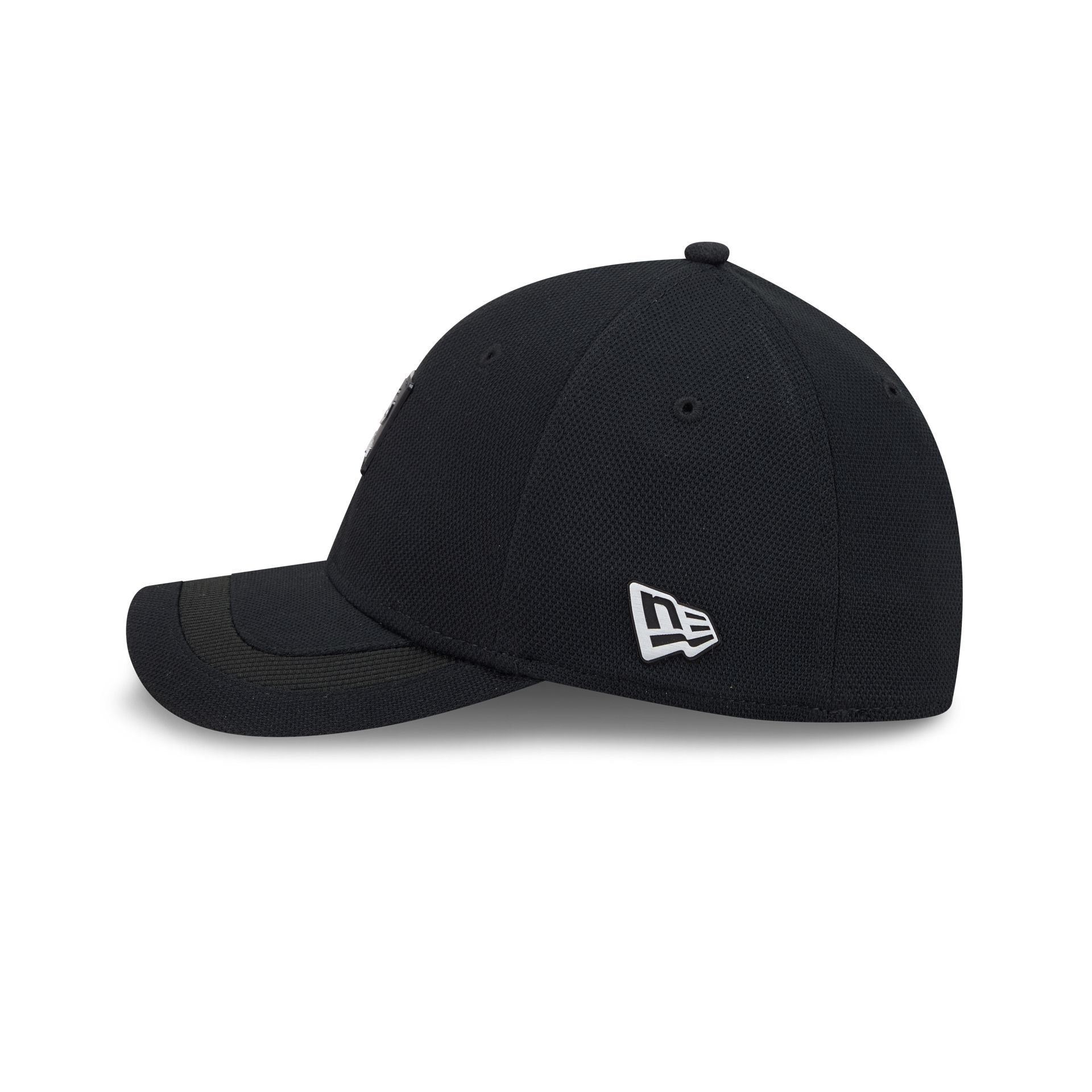 New Era Cap Black Cotton 39THIRTY M-Crown Stretch Fit Hat