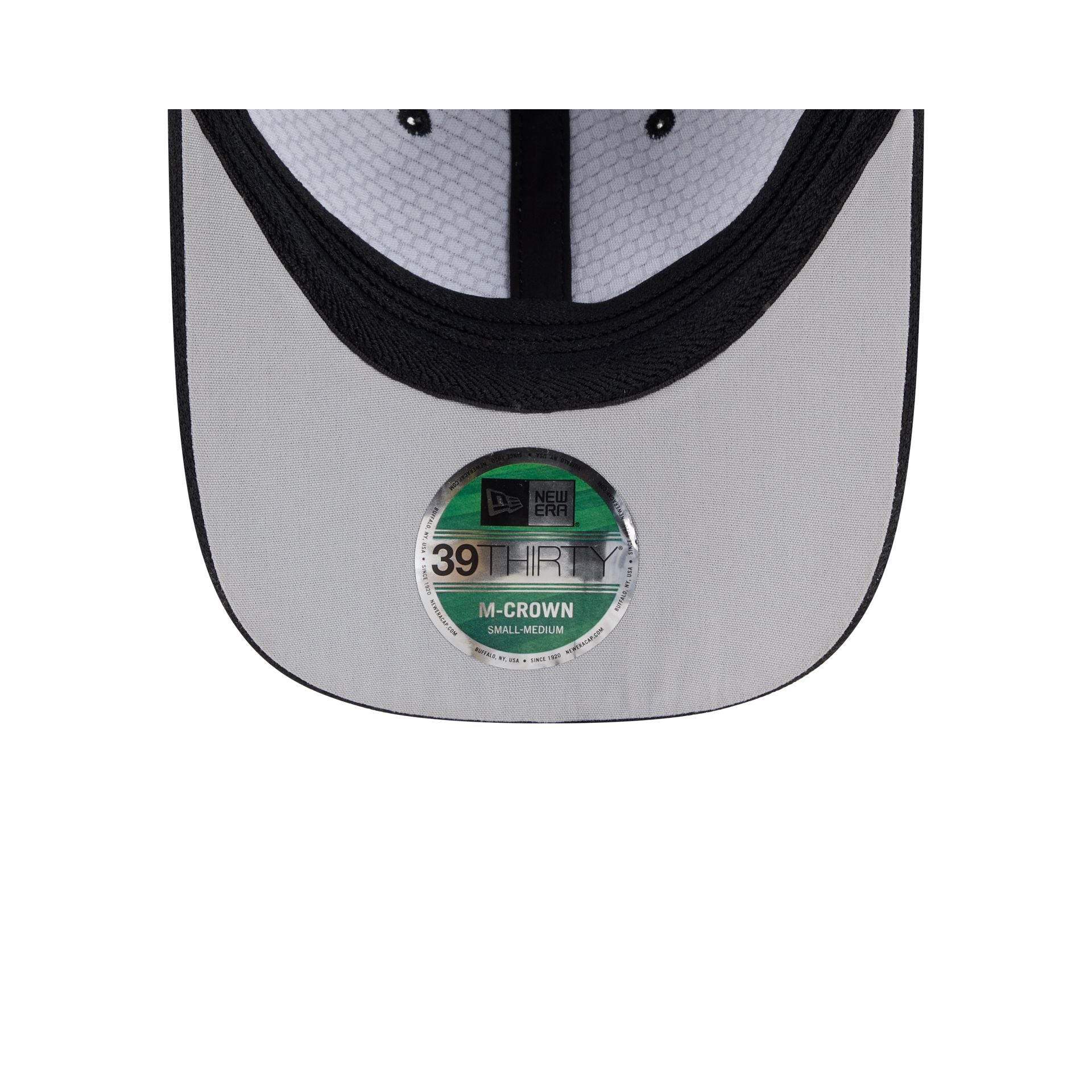 New Era Cap Black Cotton 39THIRTY M-Crown Stretch Fit Hat