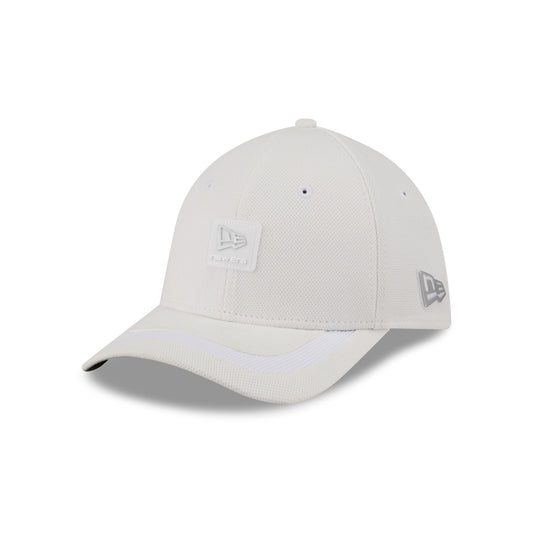 New Era Cap White Cotton 39THIRTY M-Crown Stretch Fit Hat - New Era Cap