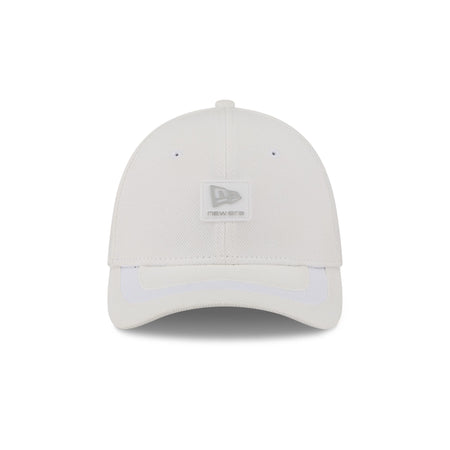 New Era Cap White Cotton 39THIRTY M-Crown Stretch Fit Hat