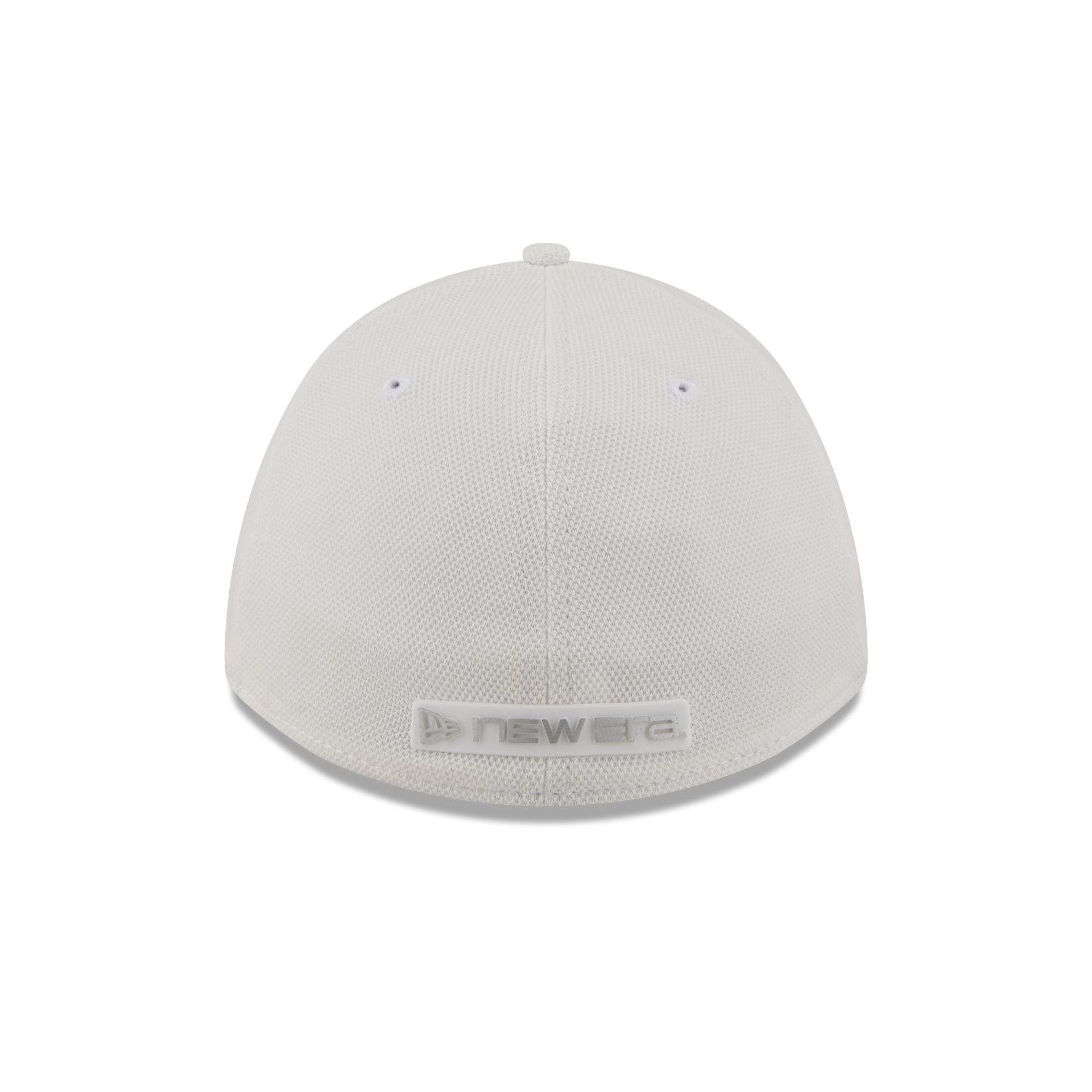 New Era Cap White Cotton 39THIRTY M-Crown Stretch Fit Hat
