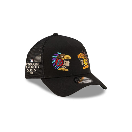 MLB 2026 MLB World Tour Mexico City Series Arizona Diamondbacks vs. San Diego Padres Black 9FORTY A-Frame Snapback Hat - New Era Cap
