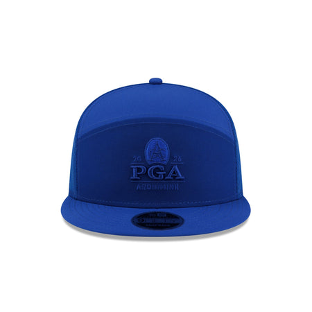 2026 PGA Championship Aronimink Light Royal Split Panel 9FIFTY Trucker Hat