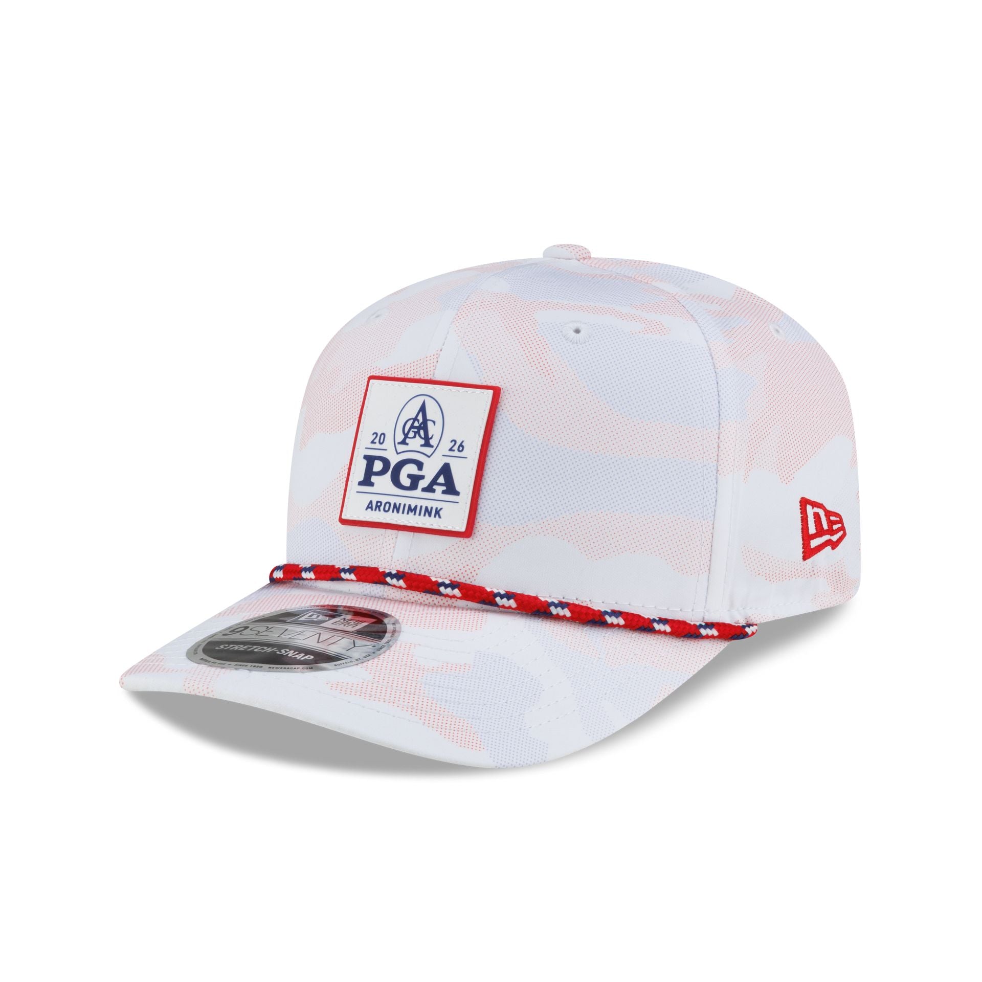 2026 PGA Championship Aronimink Scarlet Camo 9SEVENTY Stretch-Snap Hat