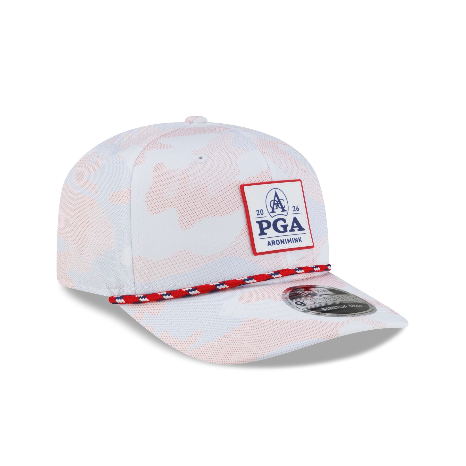 2026 PGA Championship Aronimink Scarlet Camo 9SEVENTY Stretch-Snap Hat