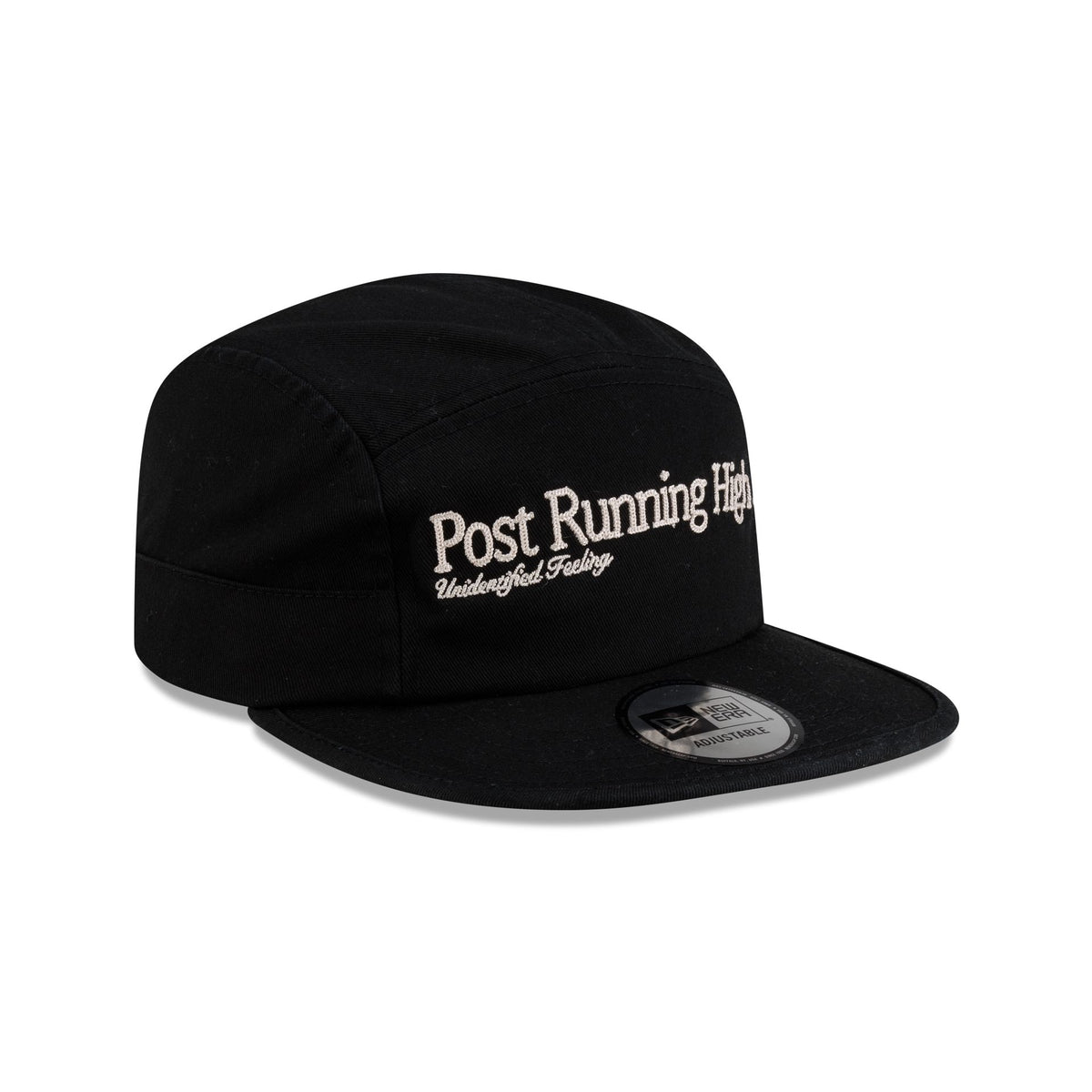 Hermanos Koumori Post Running High Script Black Camper Adjustable Hat