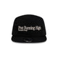 Hermanos Koumori Post Running High Script Black Camper Adjustable Hat