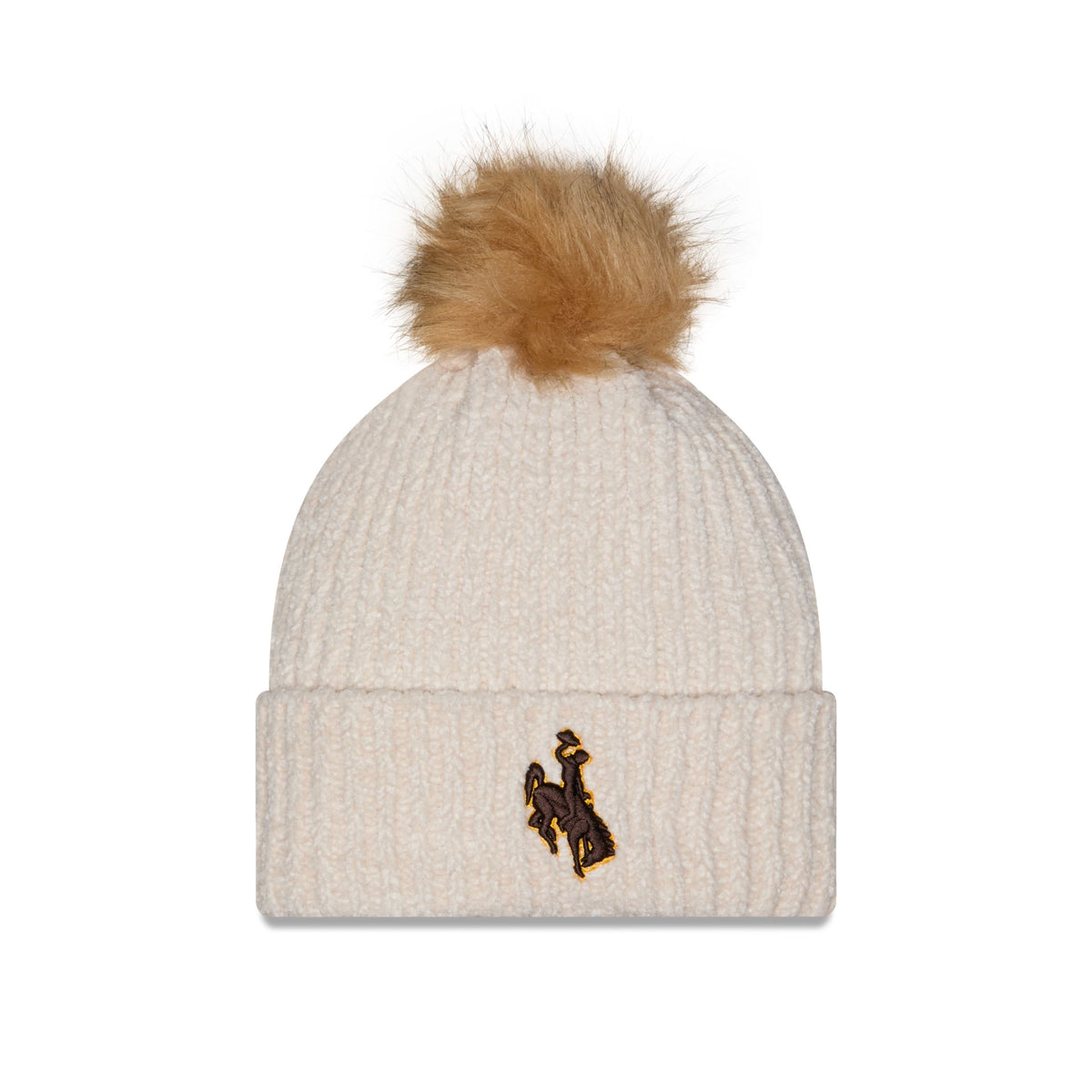 Wyoming Cowboys Women's Sandy Linen Pom Knit Hat