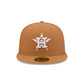 Houston Astros Bronze Basic 59FIFTY Fitted Hat