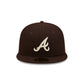 Atlanta Braves Brown Basic 59FIFTY Fitted Hat