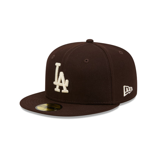 Los Angeles Dodgers Brown Basic 59FIFTY Fitted Hat - New Era Cap